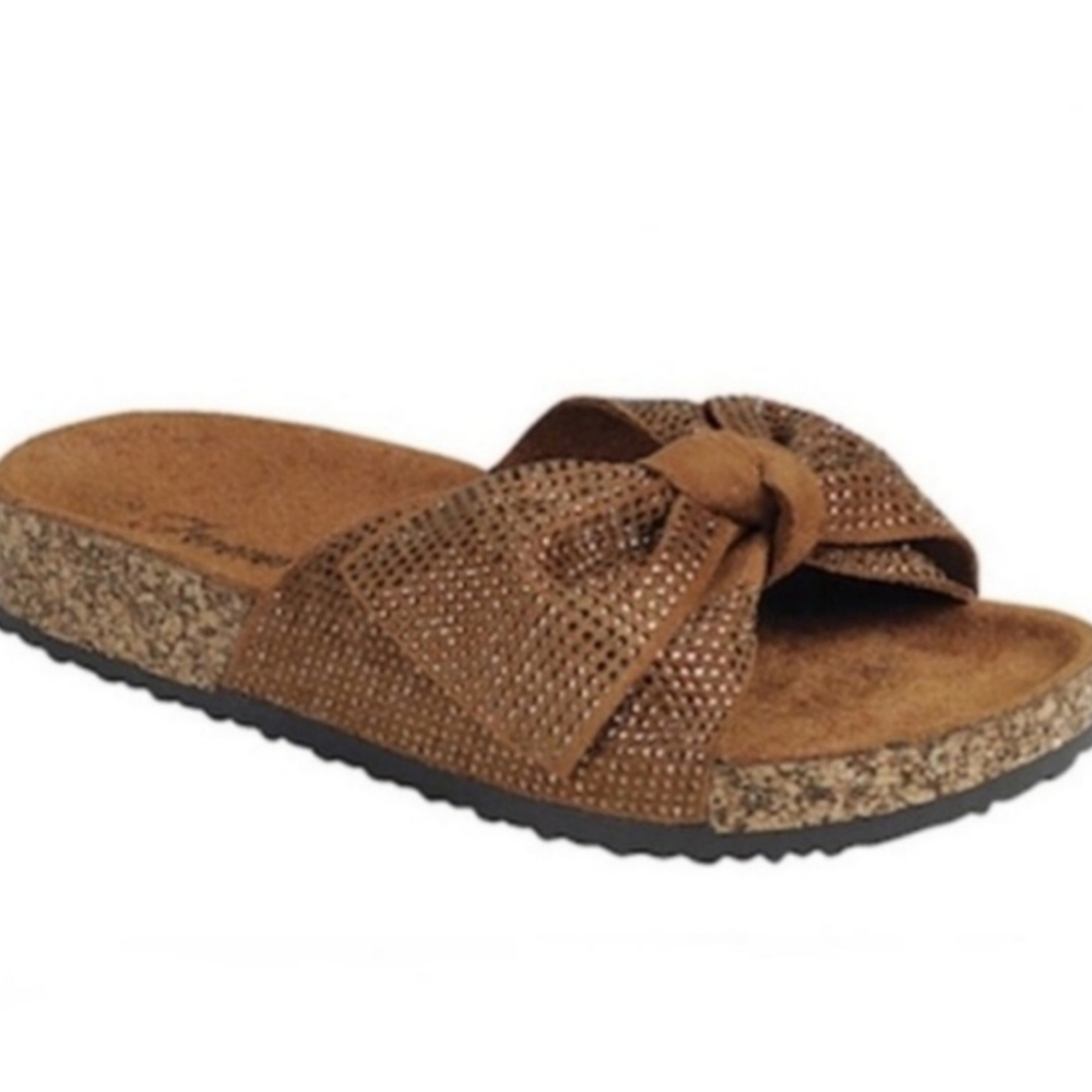 "Forever " embellished bow cork slides